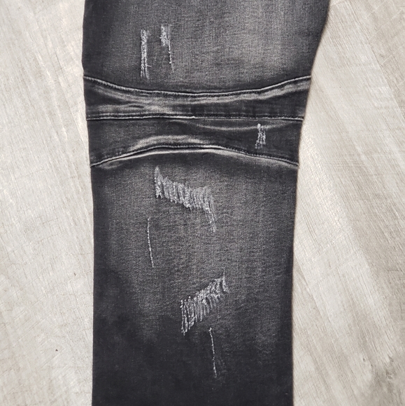 Balmain Sz 34 Designer Distressed Biker Jeans👖 - Picture 9 of 16